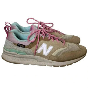 New Balance Women's Athletic Shoes - Pink, Tan, White